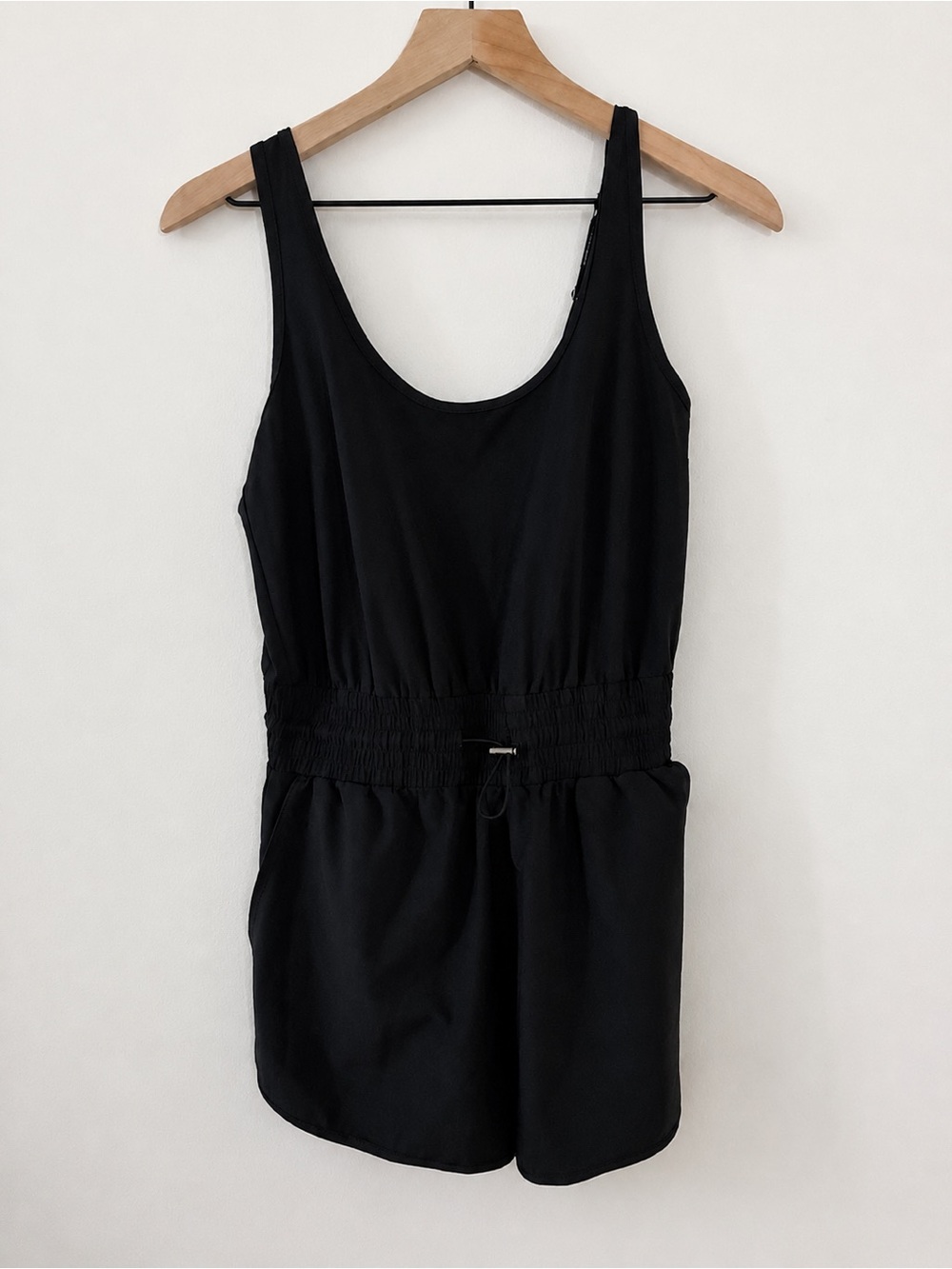Abercrombie & Fitch Petite Black Active Romper Small Adjustable Straps